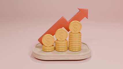 상승하고 있는 달러와 이율