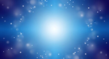 Obraz premium Brilliant light burst against an ethereal dreamy blue background