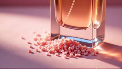 Intimate Glimmer: Rose Quartz & Perfume Essence