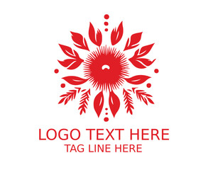 Obraz premium Floral Flower Logo Design 