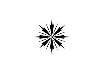 Obraz premium Vector art of abstract geometric starburst pattern