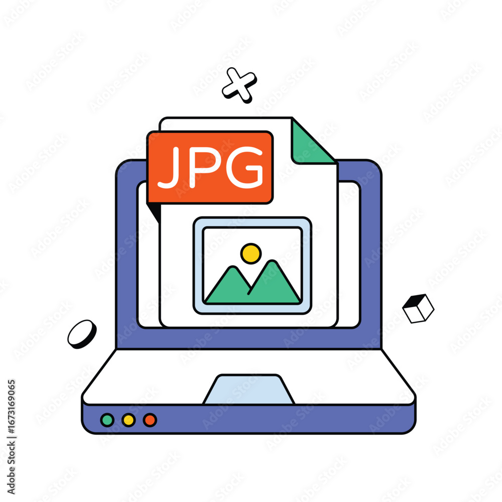 Poster file format concept vector icon eps 10 file