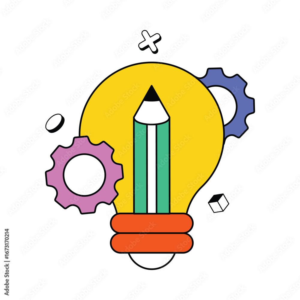 Poster website designing concept vector icon eps 10 file