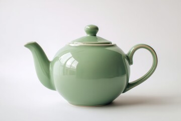 Elegant ceramic brewing pot with handle and spout for afternoon tea service