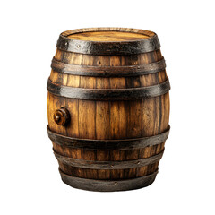 Fototapeta premium Old Wooden Barrel Dark Background Rustic Storage