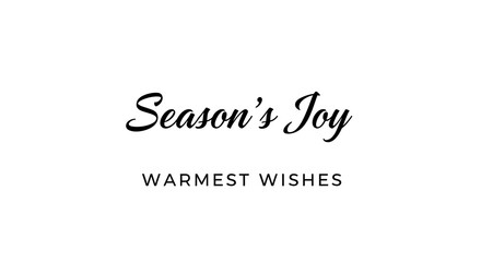 Fototapeta premium Season's Joy and Warmest Wishes: Festive greetings for holiday marketing and celebrations