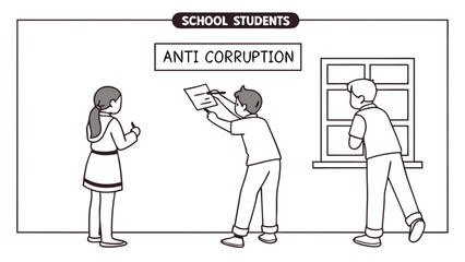 School Students Raising Anti-Corruption Awareness