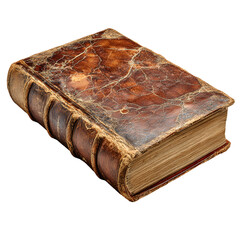 Antique Leather Bound Book Aged Pages History