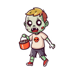 cartoon zombie child