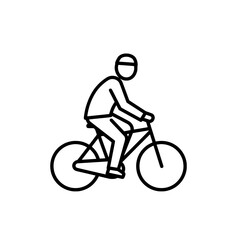 Obraz premium Person riding a bicycle with transparent background