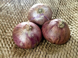 Fresh onions a healthy vegetarian cooking ingredient