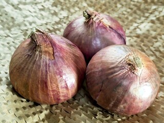 Fresh onions a healthy vegetarian cooking ingredient