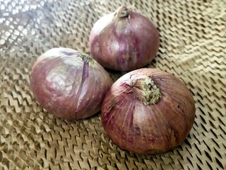 Fresh onions a healthy vegetarian cooking ingredient