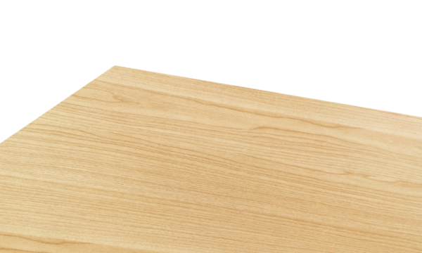 View of natural grain softwood table PNG transparent.