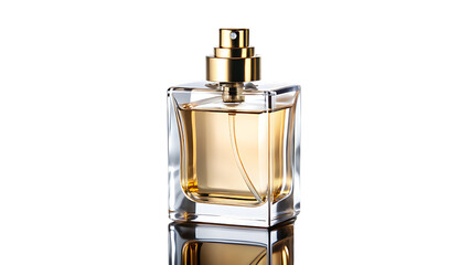 Elegant Perfume Bottle on Transparent Background