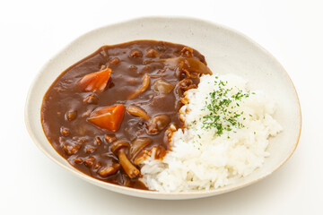 ハヤシライス　白バック