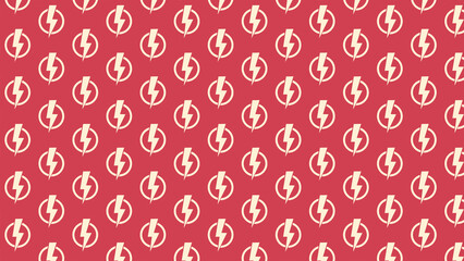 Electric thunder vector pattern design