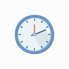 Modern Flat Clock Icon Design