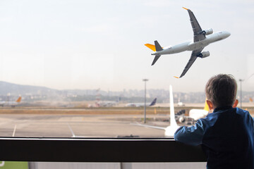 A child's first flight dreams. The metaphorical meaning of the window opening to discovery. Kid...