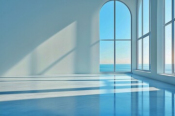 窓から海が見える部屋
