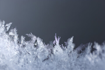 Minimal Frost Crest with Gradient Sky, Copy-Space Header