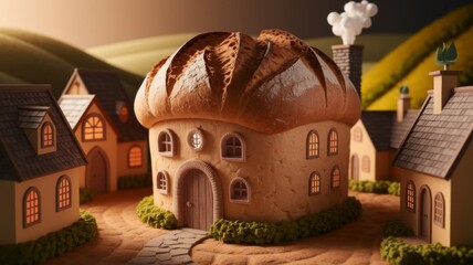Cozy bread house
