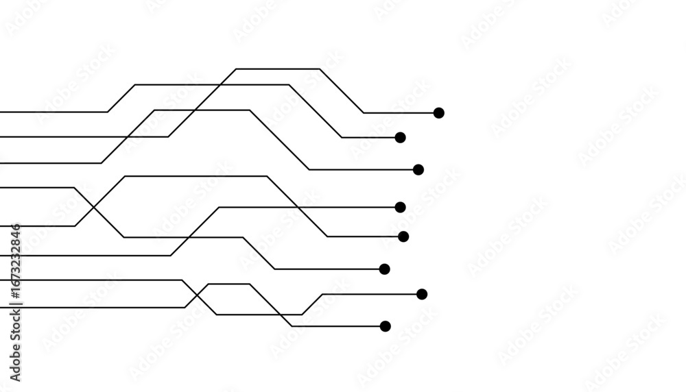 Poster web circuit board techno banner. eps10 vector illustration.