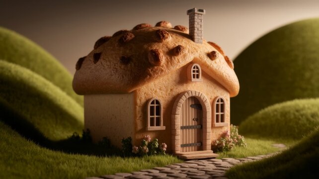 Cozy bread house