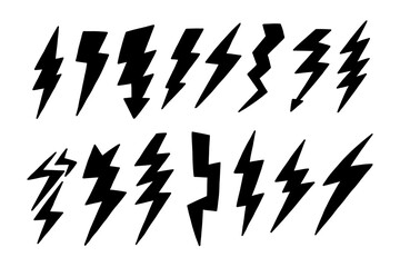 Bolt Icon with Lightning Thunderbolt Design. Electric Flash Energy Logo. Vector Illustration