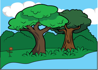 Cute Animal Wallpaper Vector illustration Design