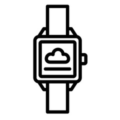Fototapeta premium Smartwatch Icon Element For Design