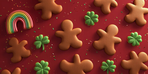 Thanksgiving Lebkuchen und Kekse. Gl&uuml;ckskekes f&uuml;r Weihnachten oder Winter