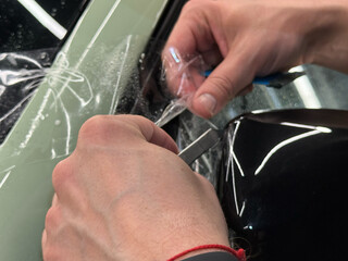 Car wrapping, detailing, tuning and styling. PPF protective film against chips and scratches. Car...