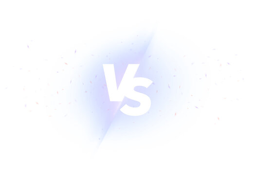 Versus Sign Png. VS Letters with Light Effect