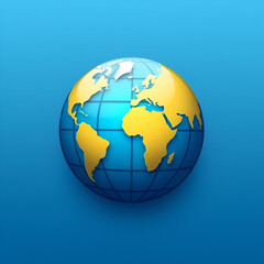Fototapeta premium globe icon illustration