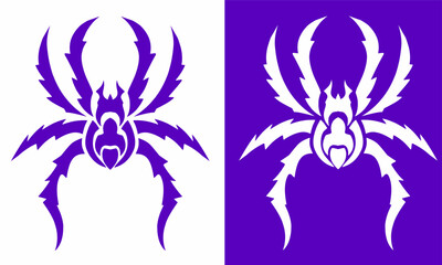 Fototapeta premium Tribal Spider Vector Illustration