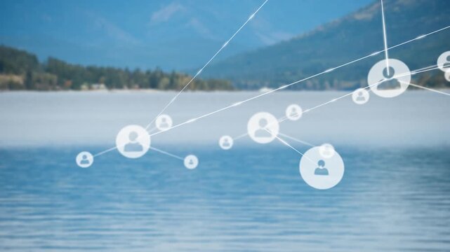 A river with a forest in the background