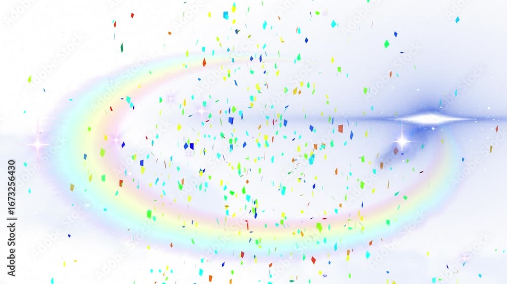 Poster animation of purple screen with circle and fast moving on white background
