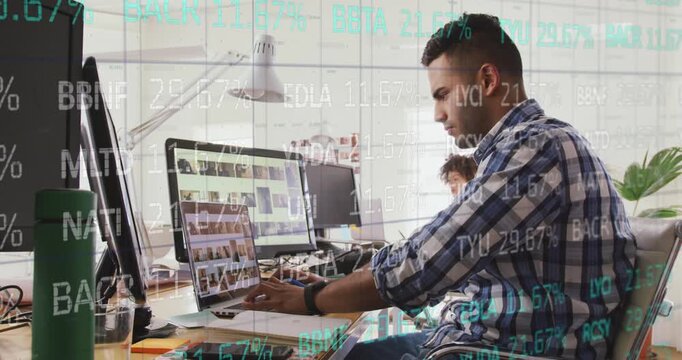 Animation of mathematical equations over school children using laptop in classroom - Powered by Adobe