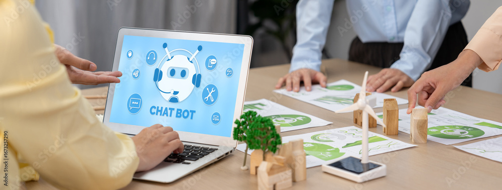 Poster chatbot software application for brisk online business that automatically reply to customer question