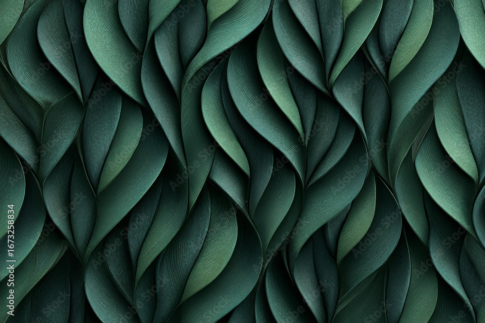 Poster abstract green leaf pattern design nature background texture art