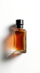 Elegant Perfume Fragrance Bottle on Clean White Backdrop Lifestyle Product Photography Concept