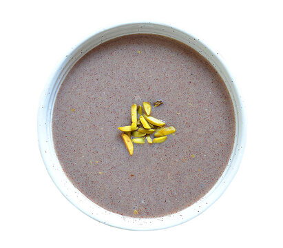 healthy food raagi koozh with mango pieces