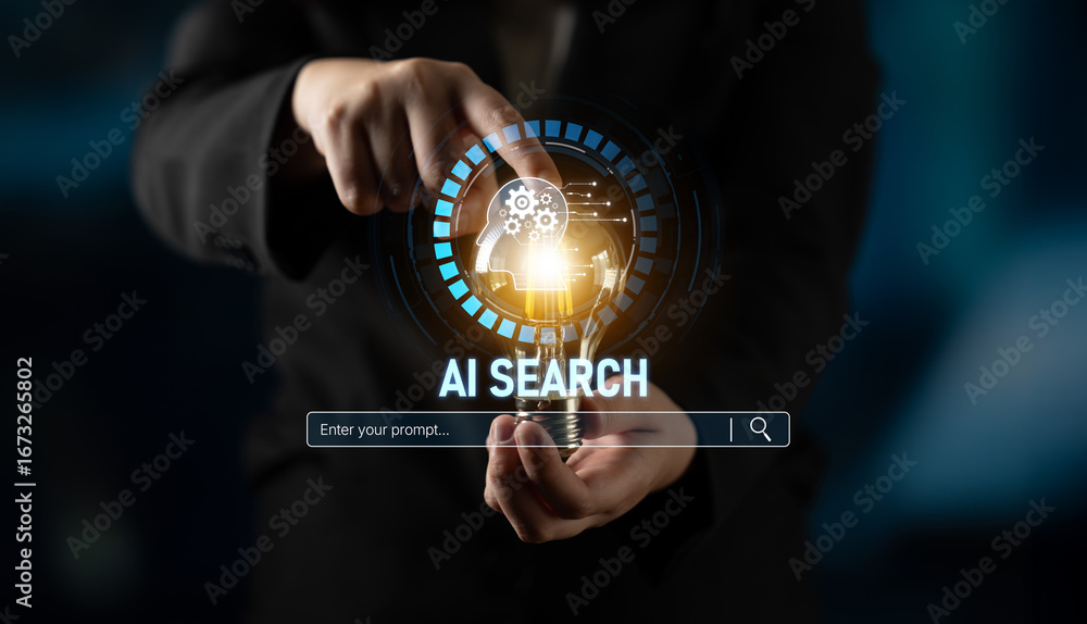 Poster ai search engine systems enhance seo data access. intelligent search engines powered by ai improve s