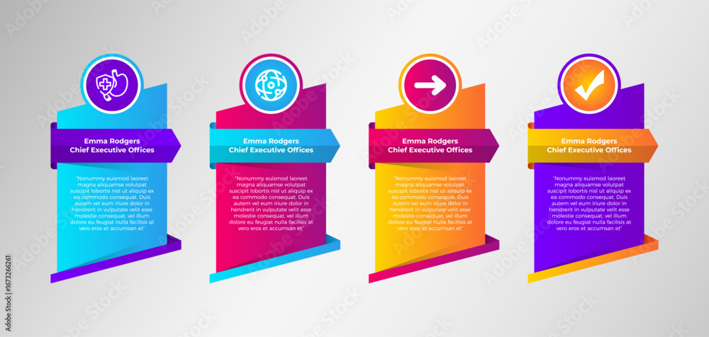 Aufkleber abstract vertical infographic template design. diagonal rectangle as background with arrow, circle, 