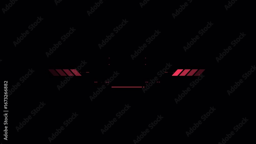 Poster futuristic hud interface: dynamic digital data visualization on black