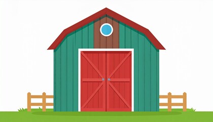 A Simple Barn Door with Wooden Patterns