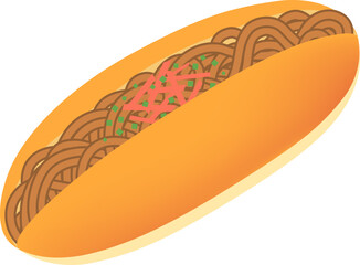 焼きそばパンのアイコン