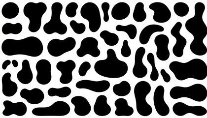 Fototapeta premium set of black and white footprints