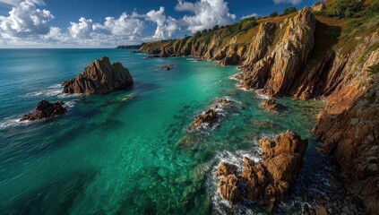 Fototapeta premium Rocky Coastline View